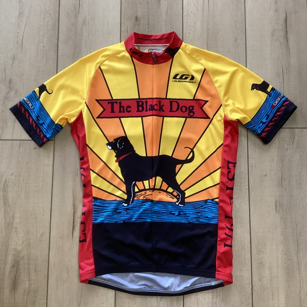 Men’s Louise Garneau The Black Dog Cycling Jersey Size XL